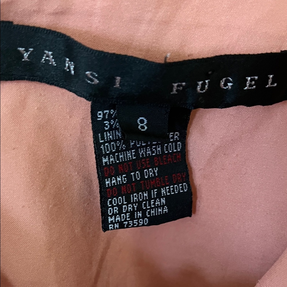 Yansi Fugel Multicolor Leaf Pattern Midi Dress - Picture 2 of 6